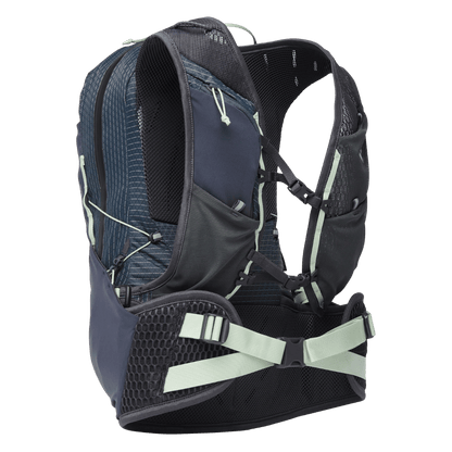 BLACK DIAMOND WOMEN'S PURSUIT 15 BACKPACK - CARBON FOAM GREEN_BACKANGLE