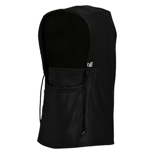 BLACK STRAP CAMBER HOOD BALACLAVA SOLID TONE - BLACK