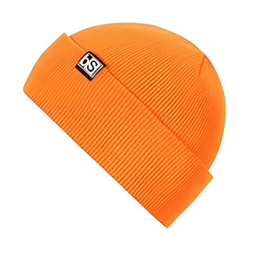 BLACK STRAP ESSENTIAL BEANIE - ORANGE