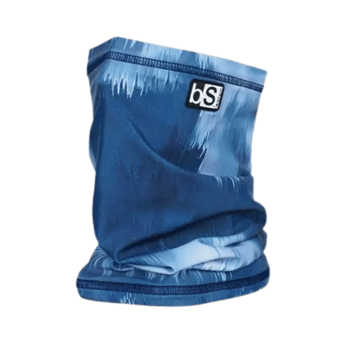 BLACK STRAP THE TUBE NECK GAITER GLITCHED BLUE