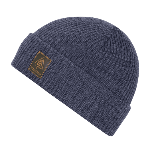 BLACK STRAP TREAD BEANIE - DENIM