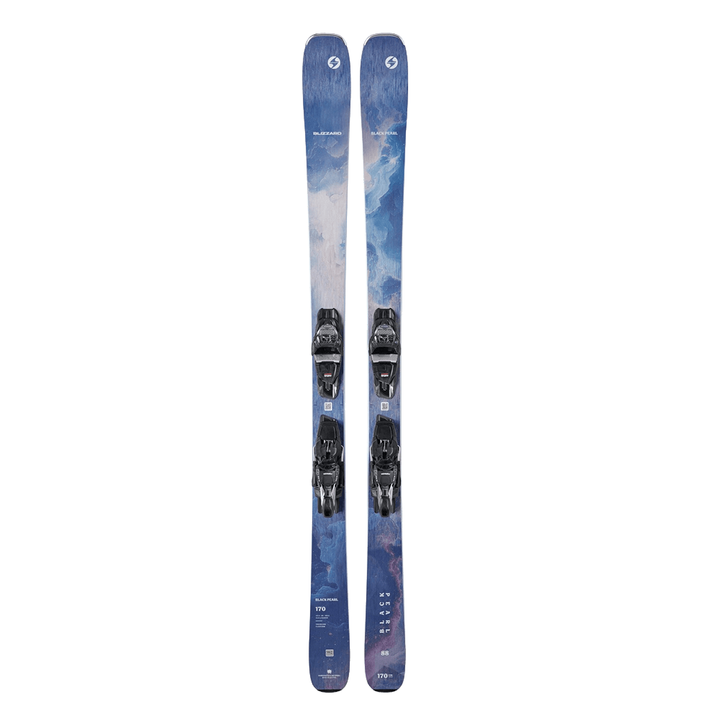 BLIZZARD WOMENS BLACK PEARL 88 D SKIS + TCX 11 BINDINGS TOP