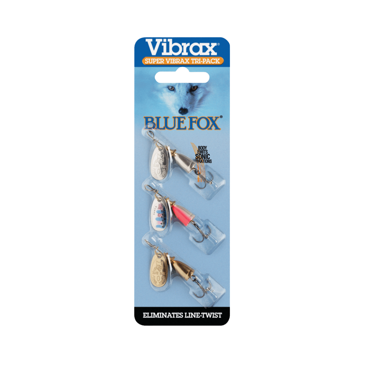 BLUE FOX SUPER VIBRAX TRI PACK ASSORTED