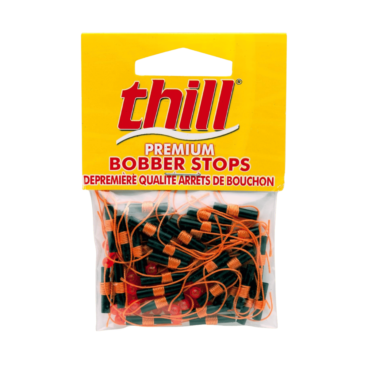 THILL BOBBER STOPS/BEADS 40PK - FLUORE ORANGE