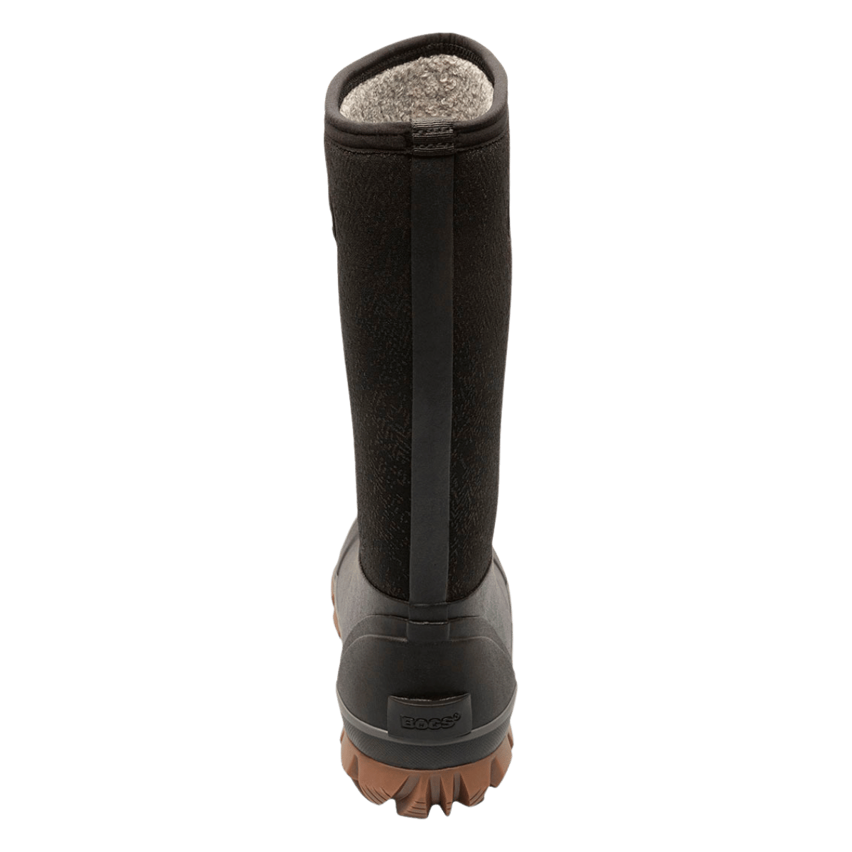 BOGS WOMEN'S WHITEOUT FADED WINTER BOOTS - BLACK - BACK VIEW