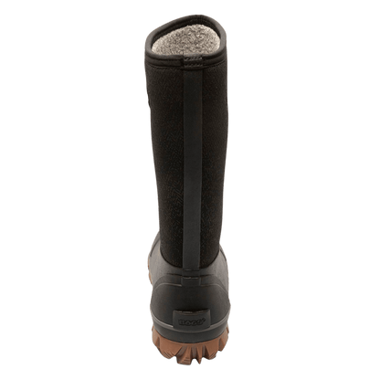 BOGS WOMEN'S WHITEOUT FADED WINTER BOOTS - BLACK - BACK VIEW