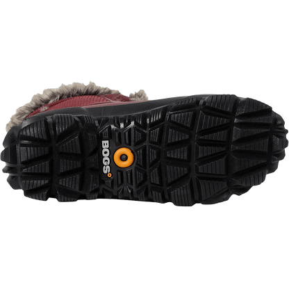 BOGS WOMENS ARCATA DOTS -58°F BOOT- OXBLOOD BOTTOM