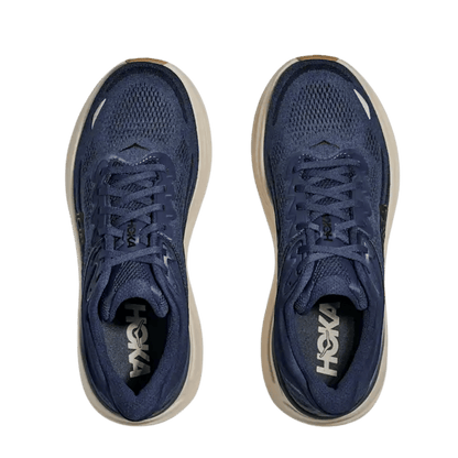 HOKA ONE ONE MEN'S BONDI 9 - BLUE/NAVY - TOP VIEW