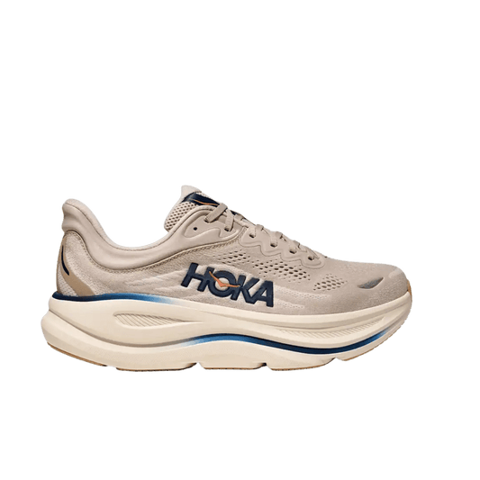 HOKA ONE ONE MEN'S BONDI 9 - STUCCO/GROUT - SIDE VIEW