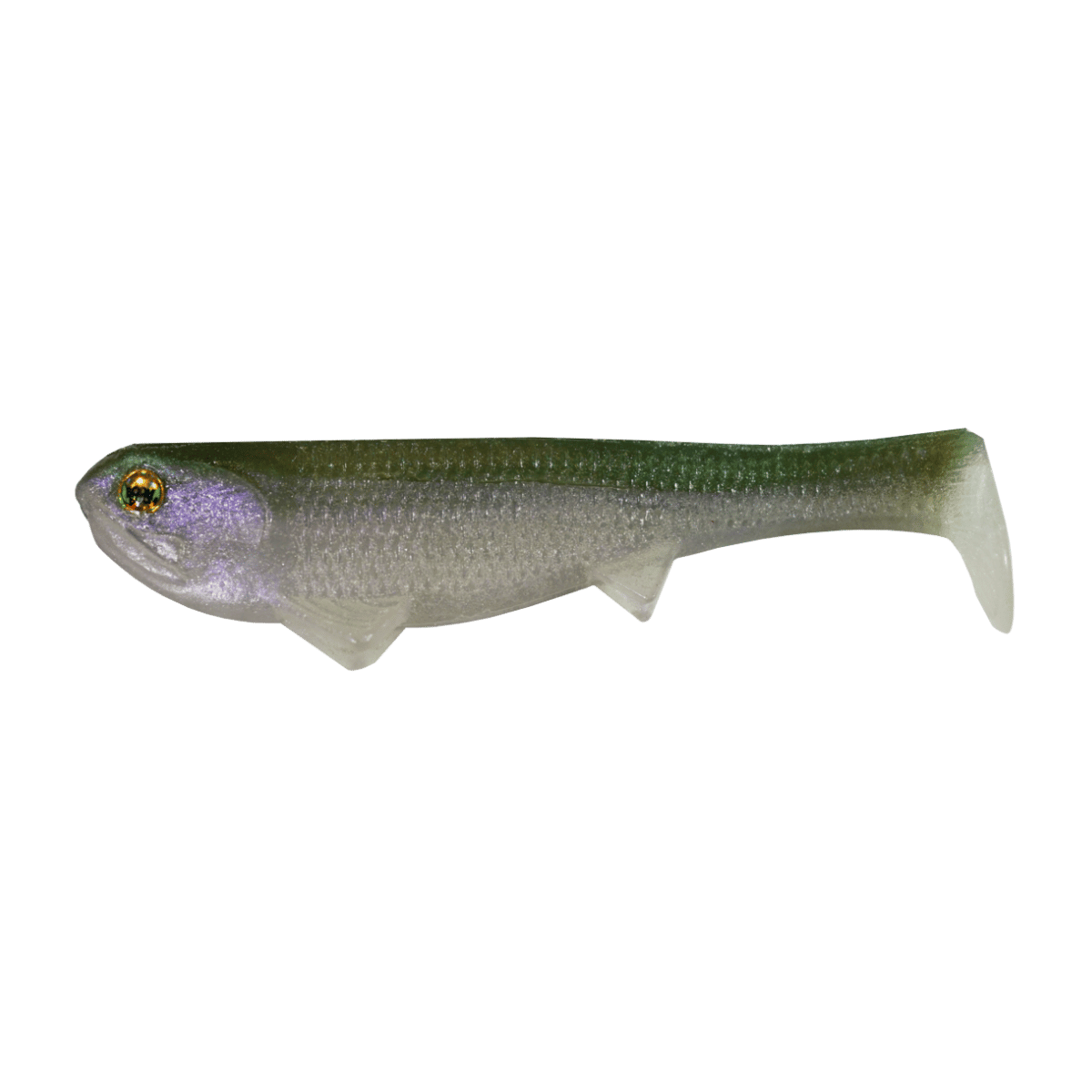 OPTIMUM BAIT BOOM BOOM WEEDLESS SWIMBAIT - 6-INCH - GHOST MINNOW