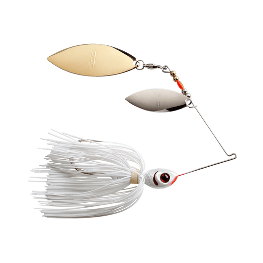 BOOYAH DBL WILLOW BLADE SPINNERBAIT SNOW WHITE