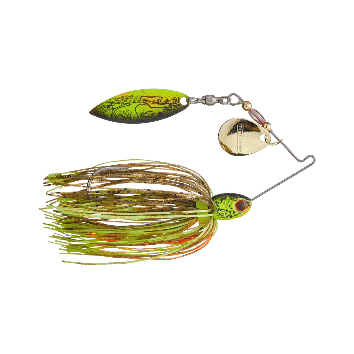 BOOYAH POND MAGIC SPINNERBAIT 3/16OZ MOSS BACK CRAW