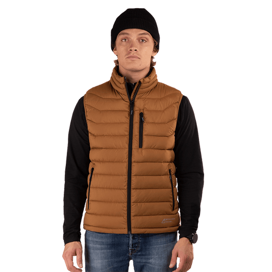BOULDER GEAR SAWYER PUFFY VEST- BROWN BUCK
