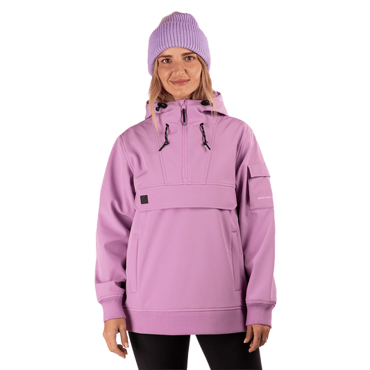 BOULDER GEAR WOMEN'S GLIDER SOFTSHELL- VIOLET TULLE