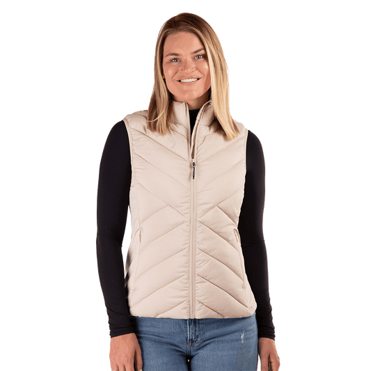 BOULDER GEAR WOMEN'S MIST PUFFY VEST- SANDSTONE