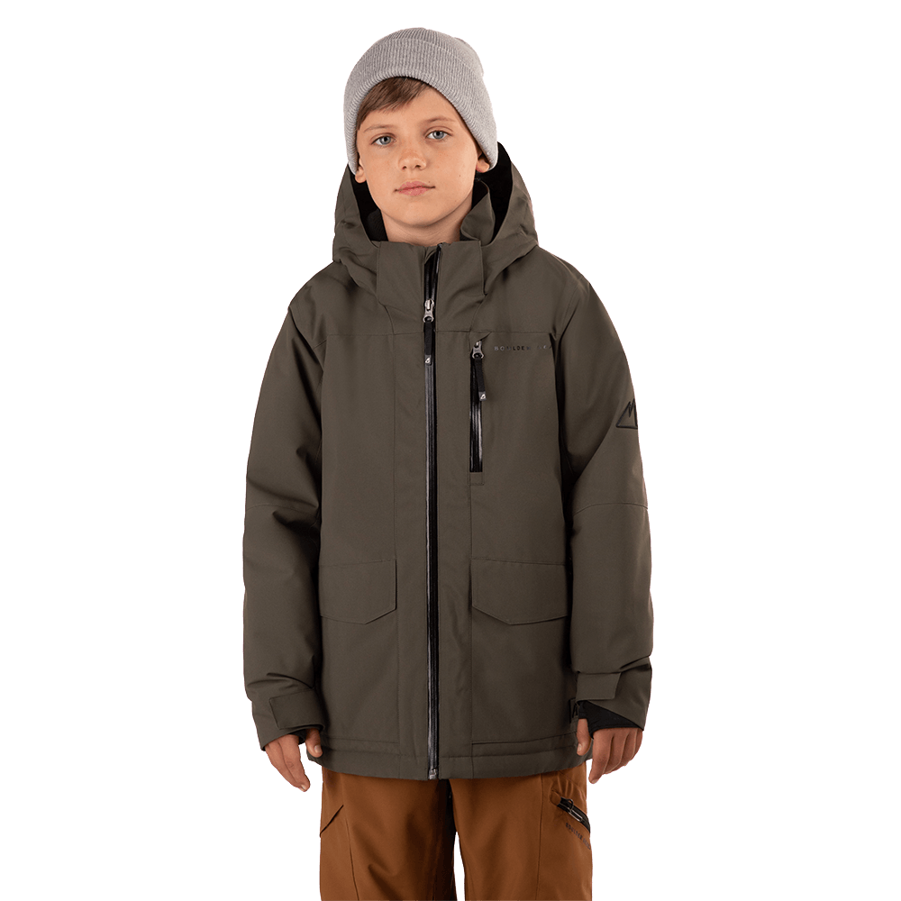 BOULDER GEAR YOUTH FRONTIER JACKET- OLIVE