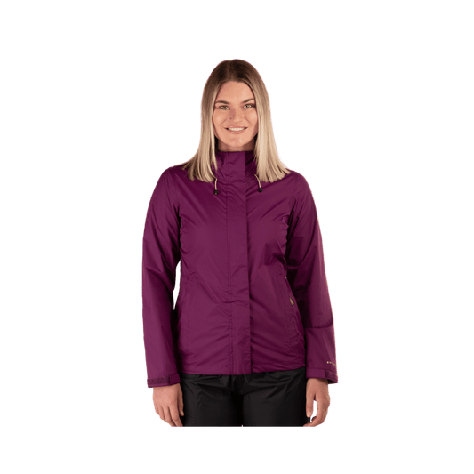 BOULDER GEAR WOMEN'S STRATUS RAIN JACKET - CABERNET