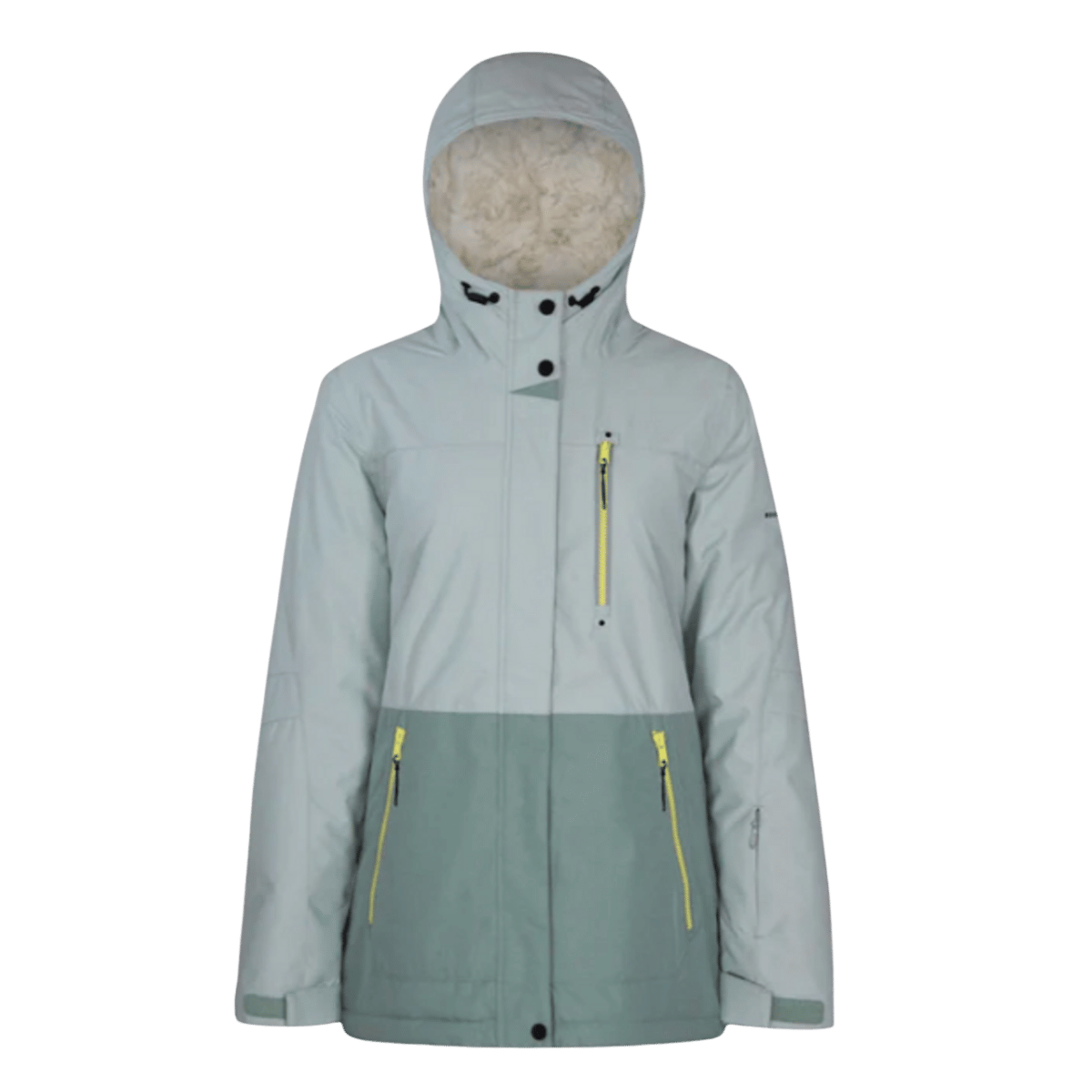BOULDER GEAR WOMEN'S PHOENIX JACKET - GREEN MIST - FRONT VIEW