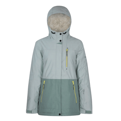 BOULDER GEAR WOMEN'S PHOENIX JACKET - GREEN MIST - FRONT VIEW