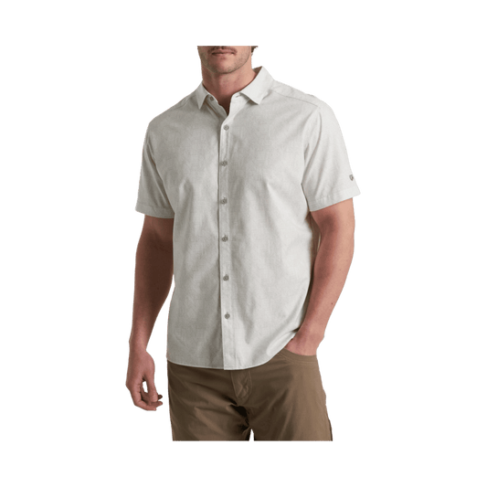 KUHL MEN'S BREEZE SHORT SLEEVE - BONE - FRONT VIEW