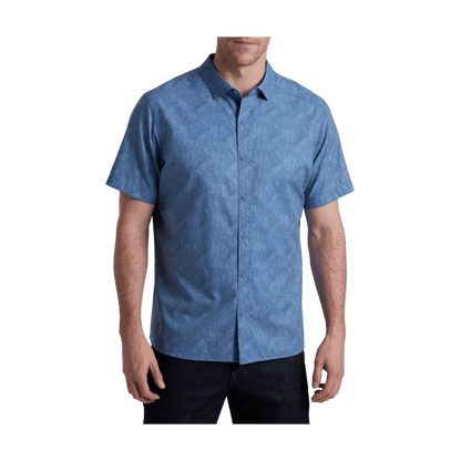 KUHL MEN'S BREEZE SHORT SLEEVE - RIVER BLUE - FRONT VIEW