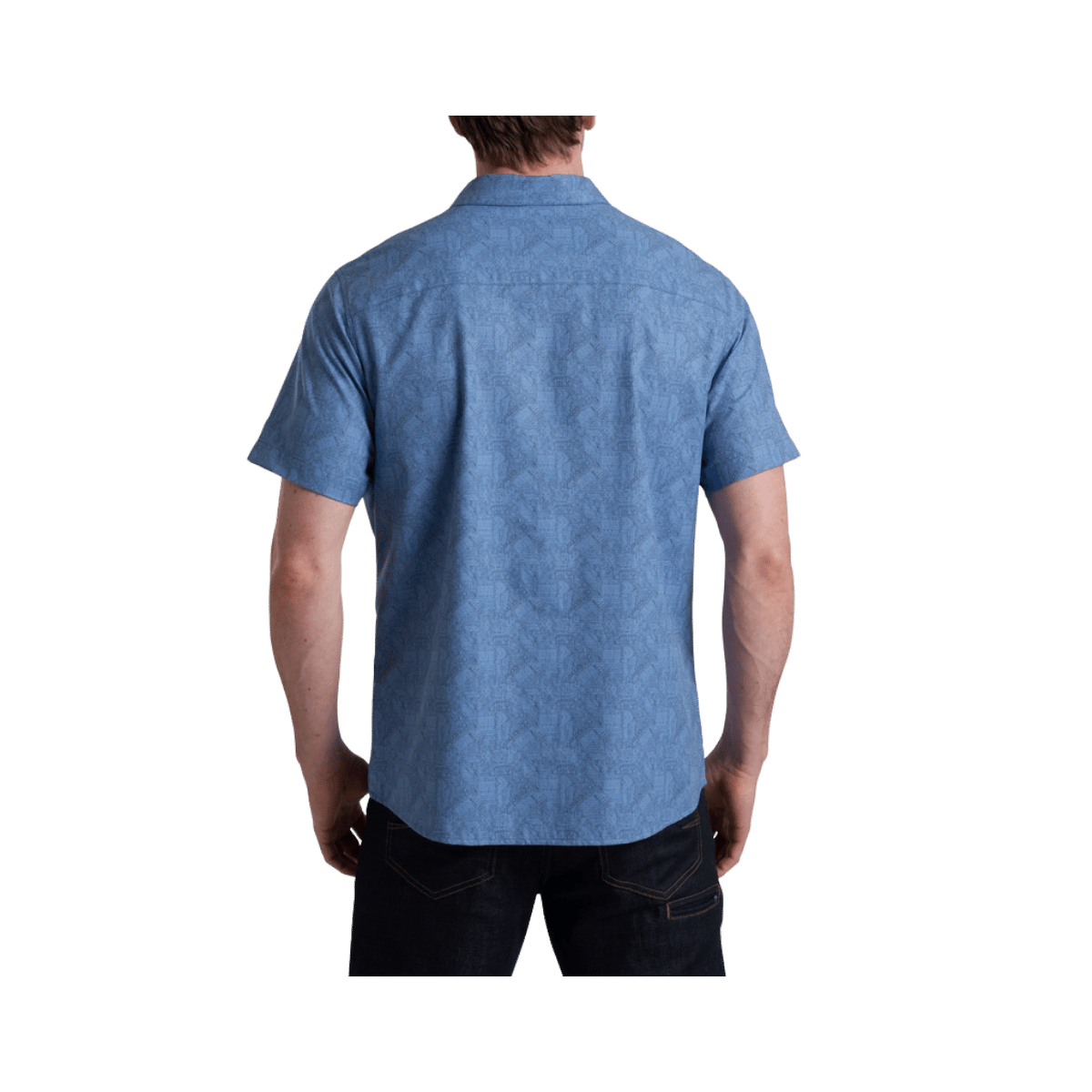 KUHL MEN'S BREEZE SHORT SLEEVE - RIVER BLUE - BACK VIEW