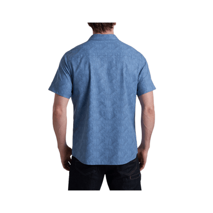 KUHL MEN'S BREEZE SHORT SLEEVE - RIVER BLUE - BACK VIEW