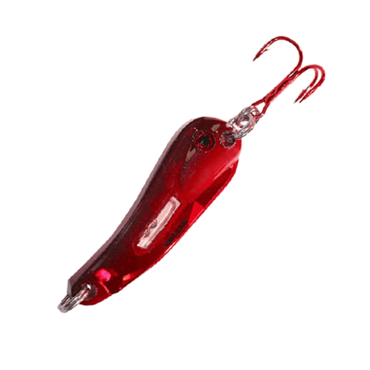 NORTHLAND BUCK-SHOT RATTLE SPOON - S-GLO REDFISH 1/8OZ