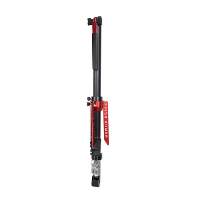 Fish Armor Pro Pole showing another angle of the red version front view