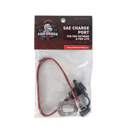 Fish Armor SAE Charging Port showing the product in its packaging