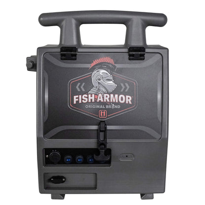 Fish Armor Pro Lite Shuttle Pro Extreme Shuttle front angel of the gray version