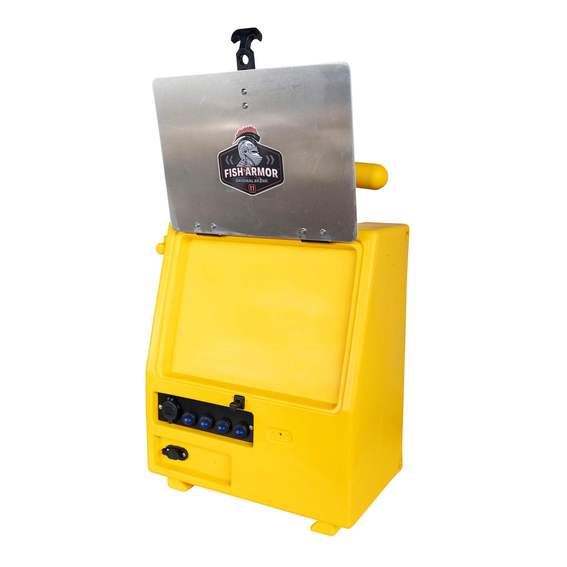 Fish Armor Pro Lite Shuttle Pro Extreme Shuttle yellow version with screen plate flipped up
