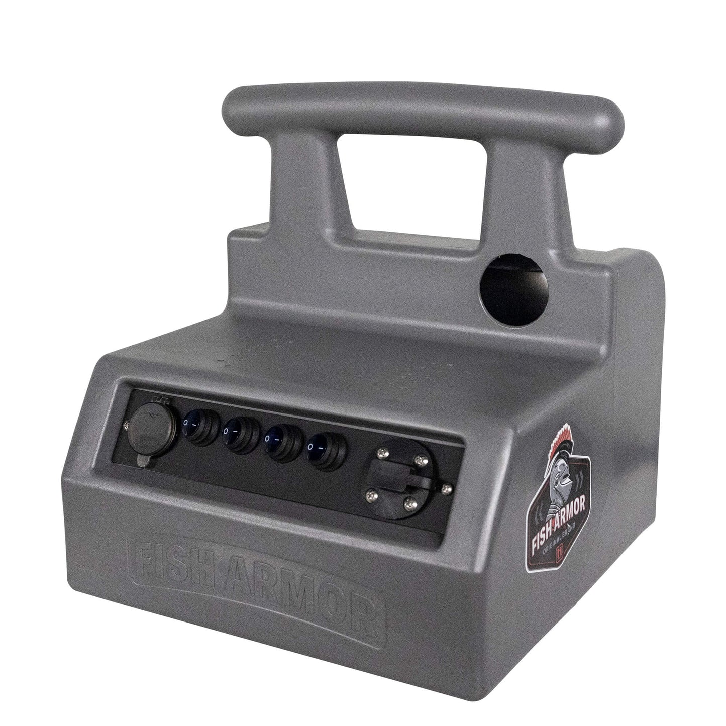 Fish Armor Pro Lite Shuttle gray version quarter angle front view