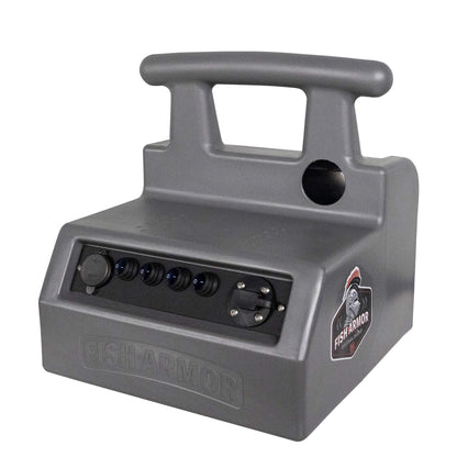 Fish Armor Pro Lite Shuttle gray version quarter angle front view