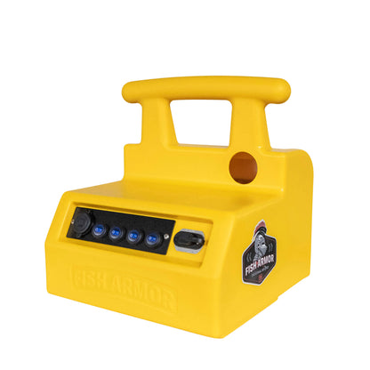Fish Armor Pro Lite Shuttle yellow version quarter angle front view