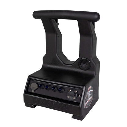 Fish Armor Pro Ultra Lite Shuttle quarter angle front view of black version