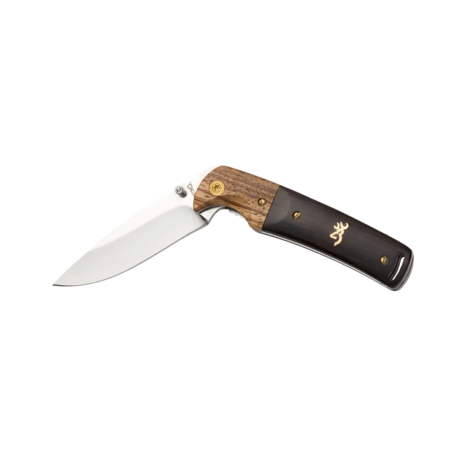 BROWNING BUCKMARK HUNTER FOLDING KNIFE WOOD