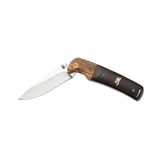 BROWNING BUCKMARK HUNTER FOLDING KNIFE WOOD