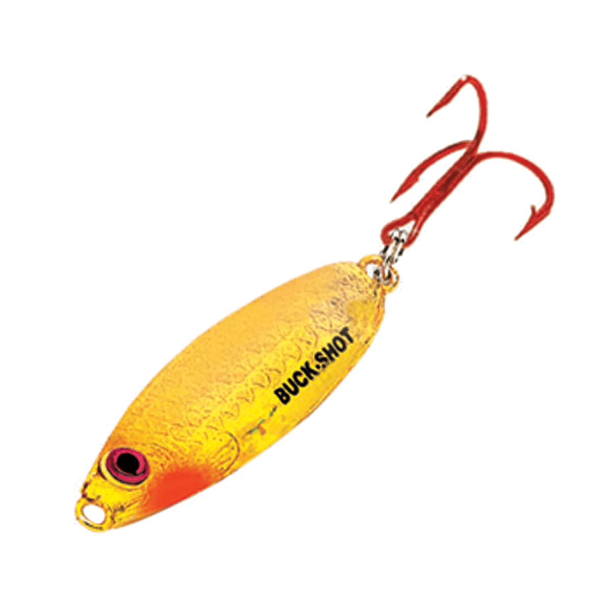 NORTHLAND BUCK-SHOT RATTLE SPOON S-GLO GOLDFISH 1/16OZ