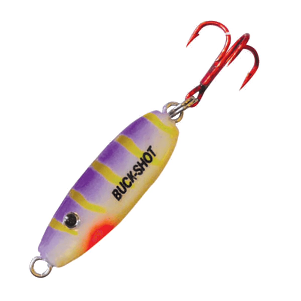 NORTHLAND UV BUCK-SHOT SPOON PURPLE TIGER 1/4OZ - PURPLE TIGER