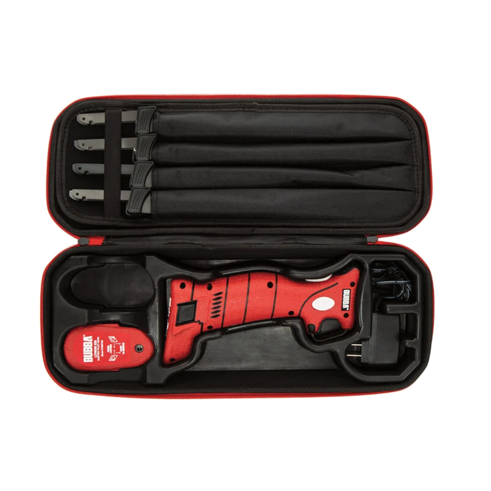 BUBBA BLADE LITHIUM ION CORDLESS FILLET KNIFE 4 BLADES in carry case