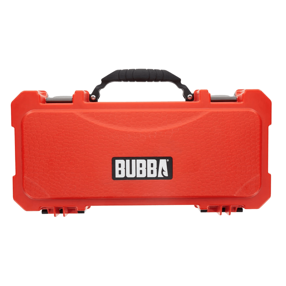 BUBBA BLADE PRO SERIES CORDLESS ELECTRIC FILLET KNIFE showing carry case