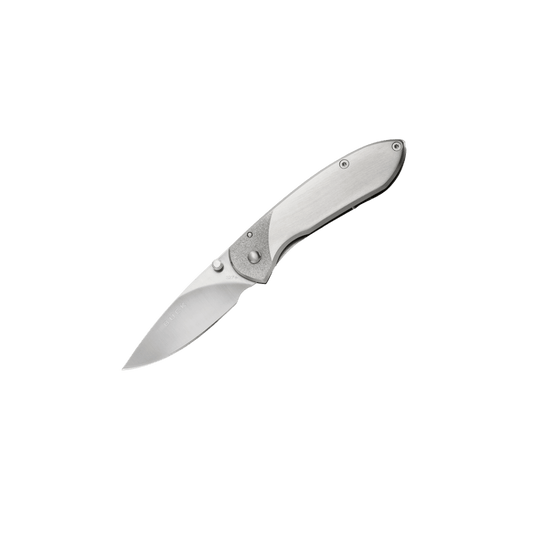 BUCK KNIVES BUCK 327 NOBLEMAN KNIFE W/CLIP BRUSH STEEL