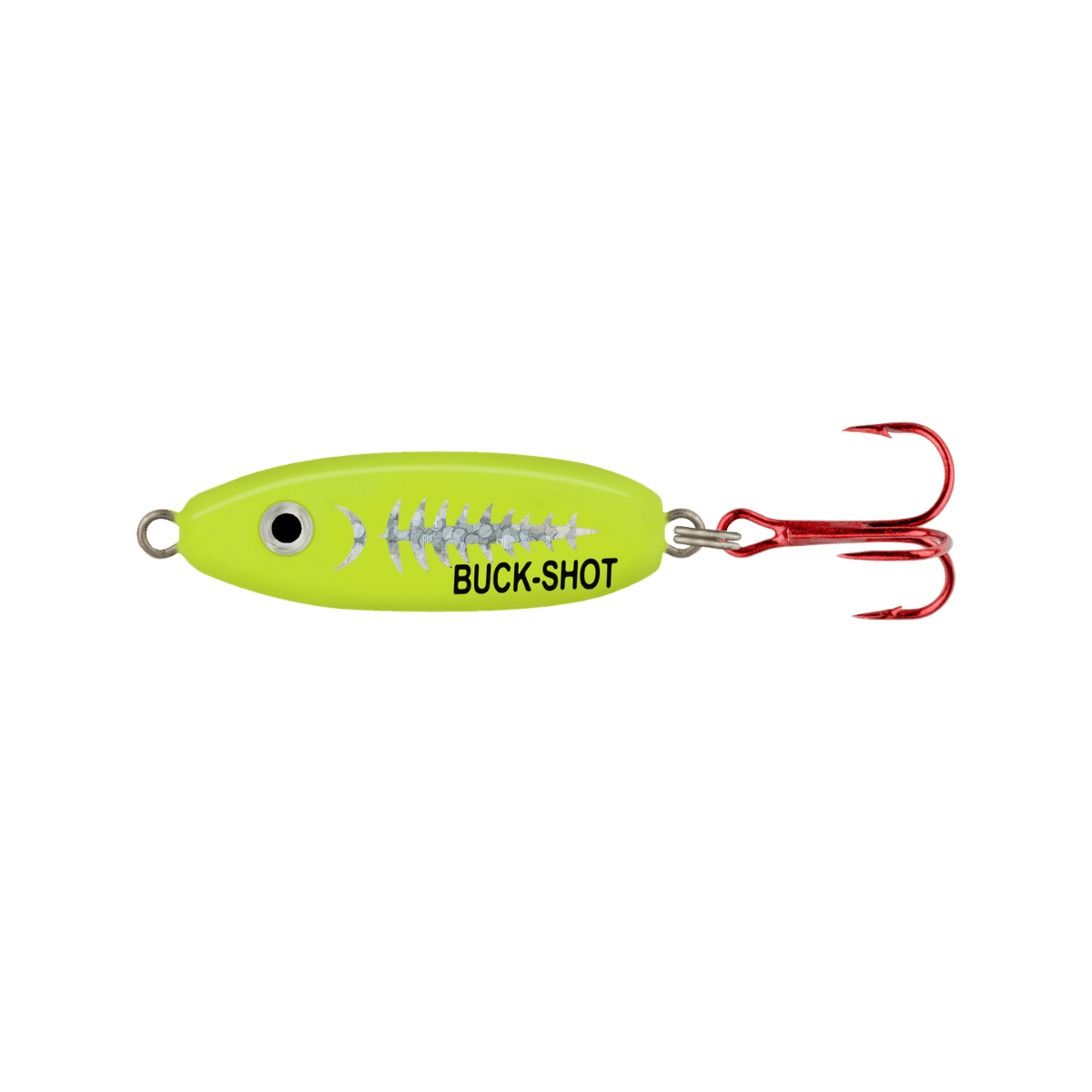 NORTHLAND BUCK-SHOT RATTLE SPOON - 1/16OZ - S-GLO FIRETIGER