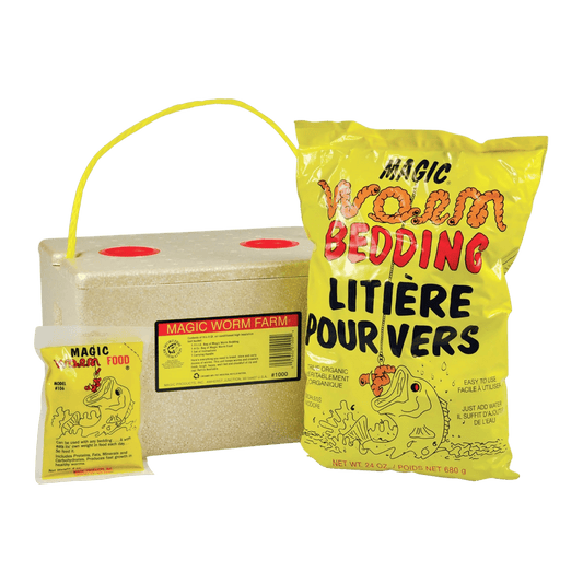 MAGIC WORM FARM BUCKET W/BEDDING - 8QT