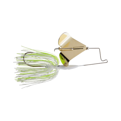 BUCKEYE LURES BUZZERK SINGLE BLADE BUZZBAIT WHITE CHARTREUSE