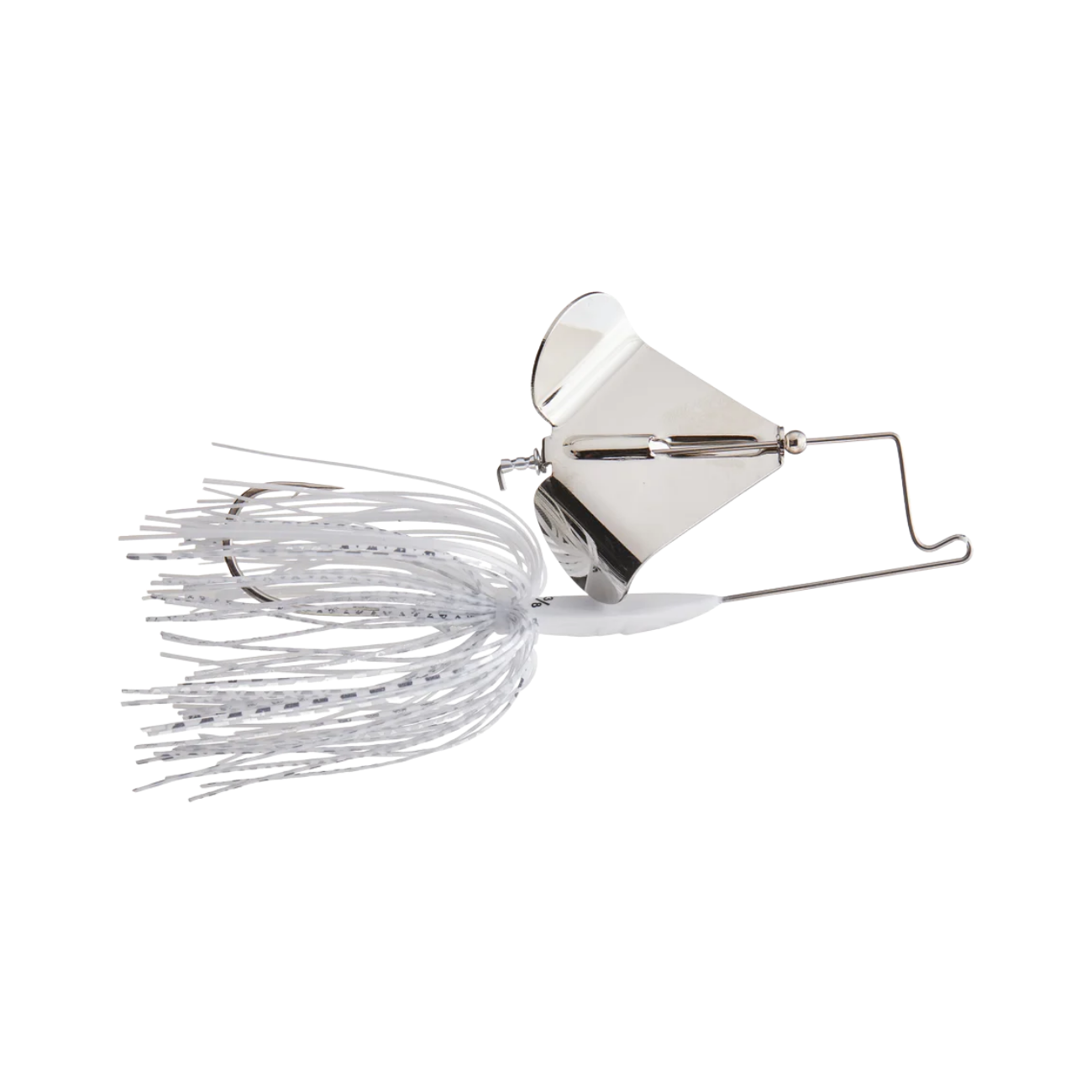 BUCKEYE LURES BUZZERK SINGLE BLADE BUZZBAIT WHITE NICKEL