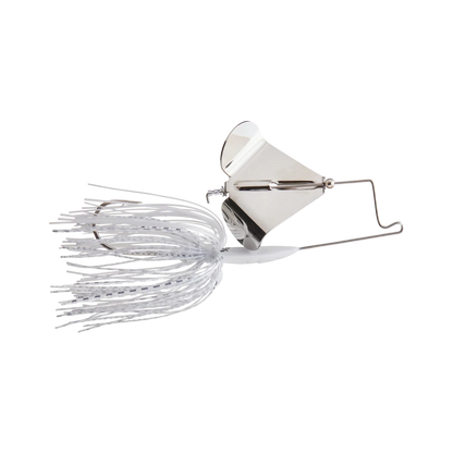 BUCKEYE LURES BUZZERK SINGLE BLADE BUZZBAIT WHITE NICKEL