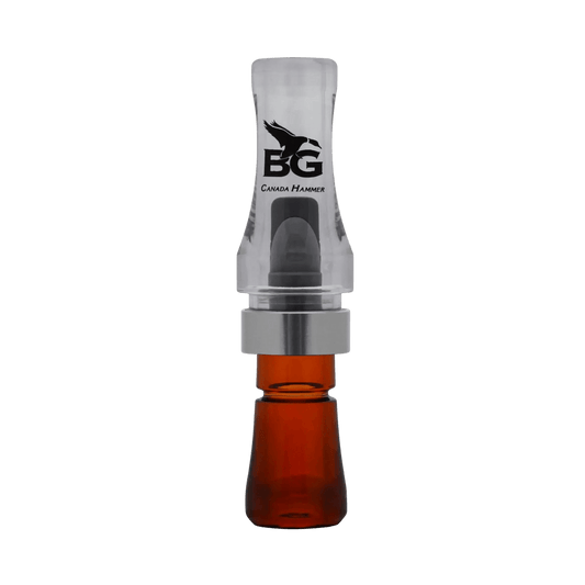 BUCK GARDNER CANADA HAMMER GOOSE CALL - CLEAR/BOURBON