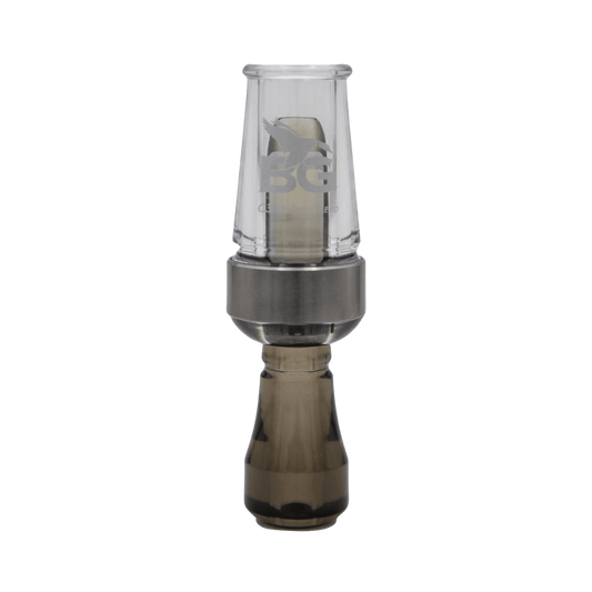 BUCK GARDNER DOUBLE REED DUCK CALL - CLEAR/SMOKE
